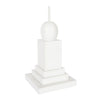 Tall White Wood Display Pole – product view 1