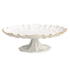 ENCANTO Tuscany Pedestal Cake Plate (Cream and White)